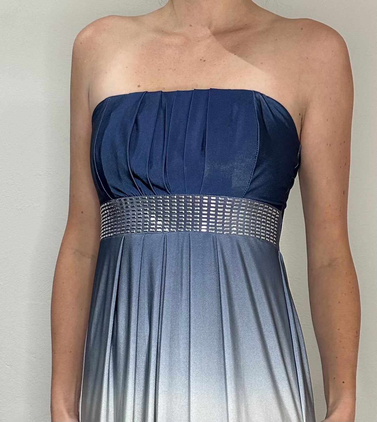 Truworths Blue Evening Gown – Peacock Feather Boutique