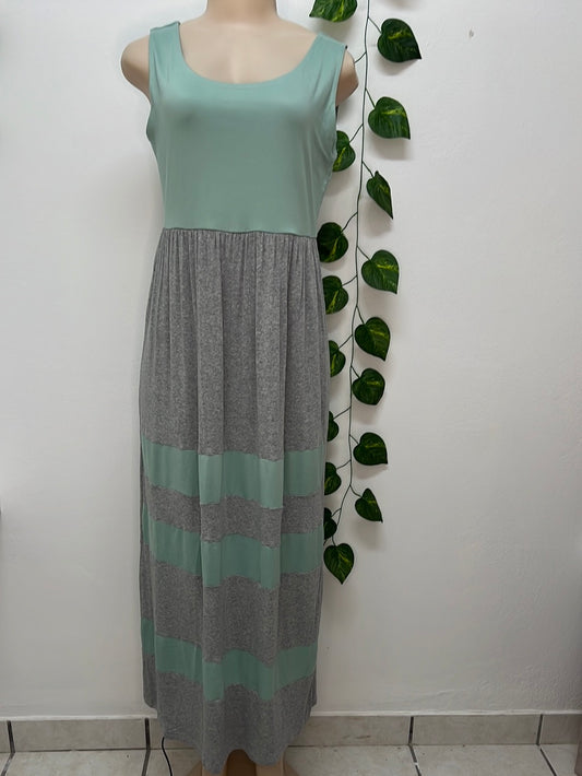 Absolute Maternity Grey &  Green Dress - Large